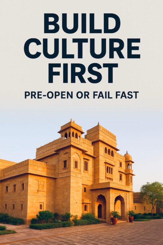 Build Culture First or Your Hotel Will Fail Fast